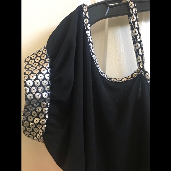 NEW PRONTO USA  Blk/Sil SzL DRESS - Picture 2 of 5
